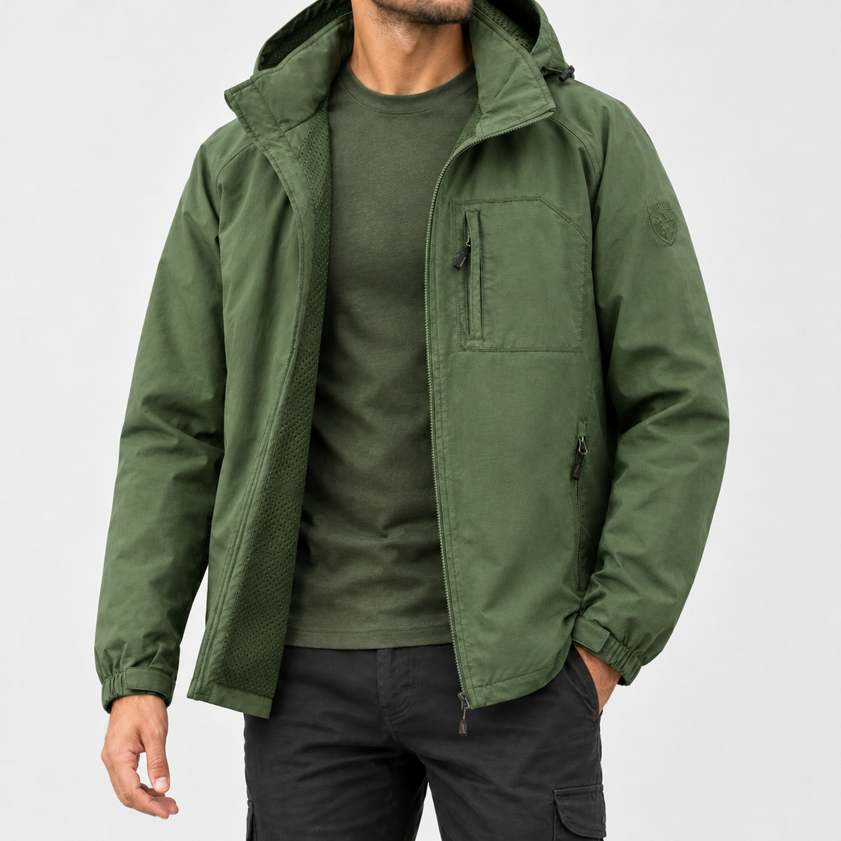 Christof Hooded Jacket - Military Green