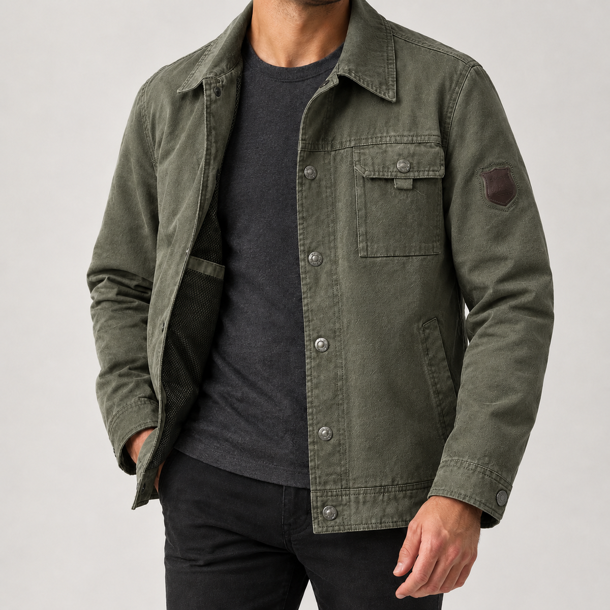 Arjen Utility Jacket - Military Green
