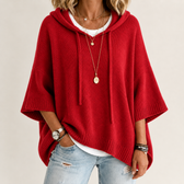 Cadence Hooded Sweater - Red
