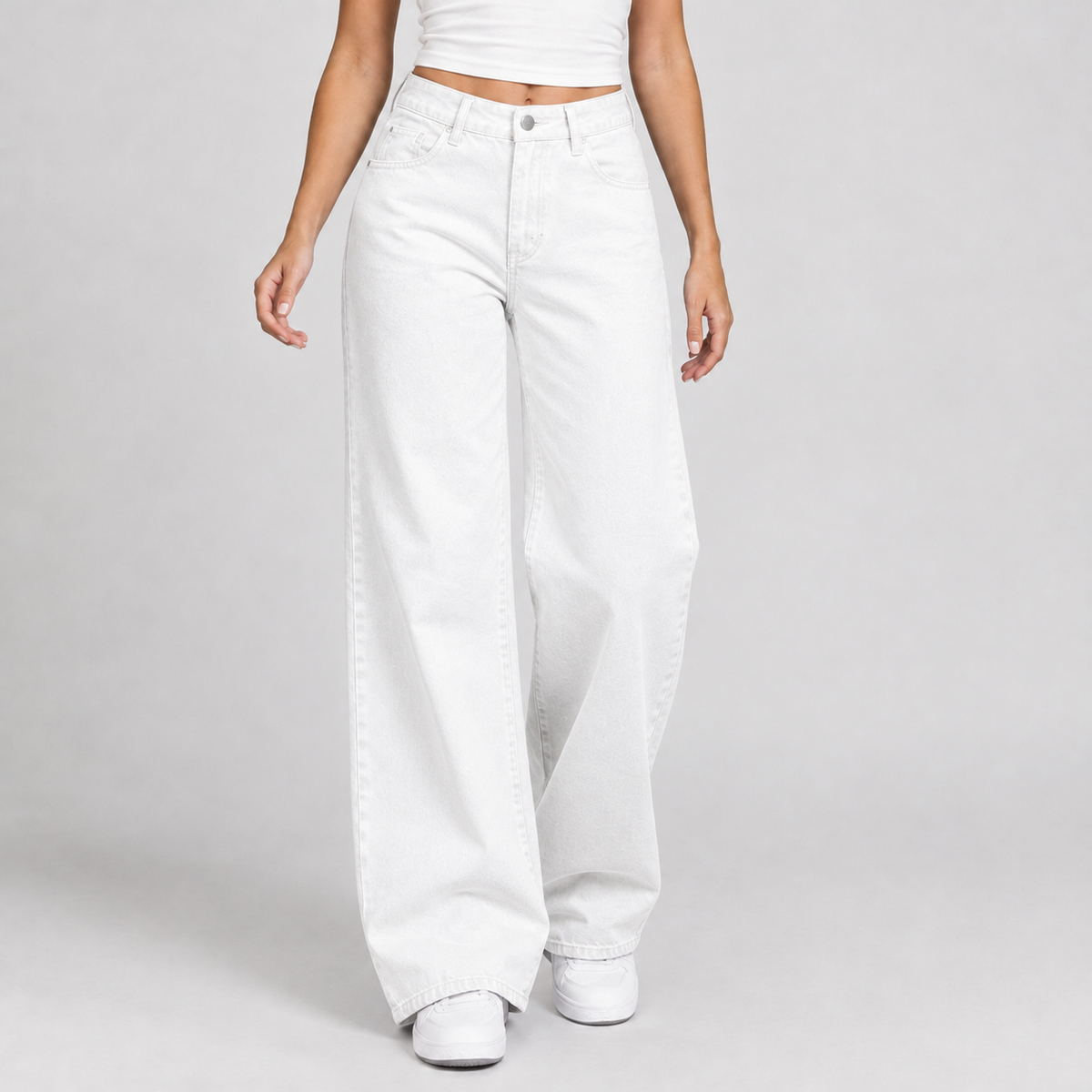 Montserrat High Rise Jeans - White