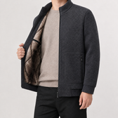 Andre Plush Lined Jacket - Space Gray