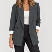 Ambretta Relaxed Blazer - Dark Gray