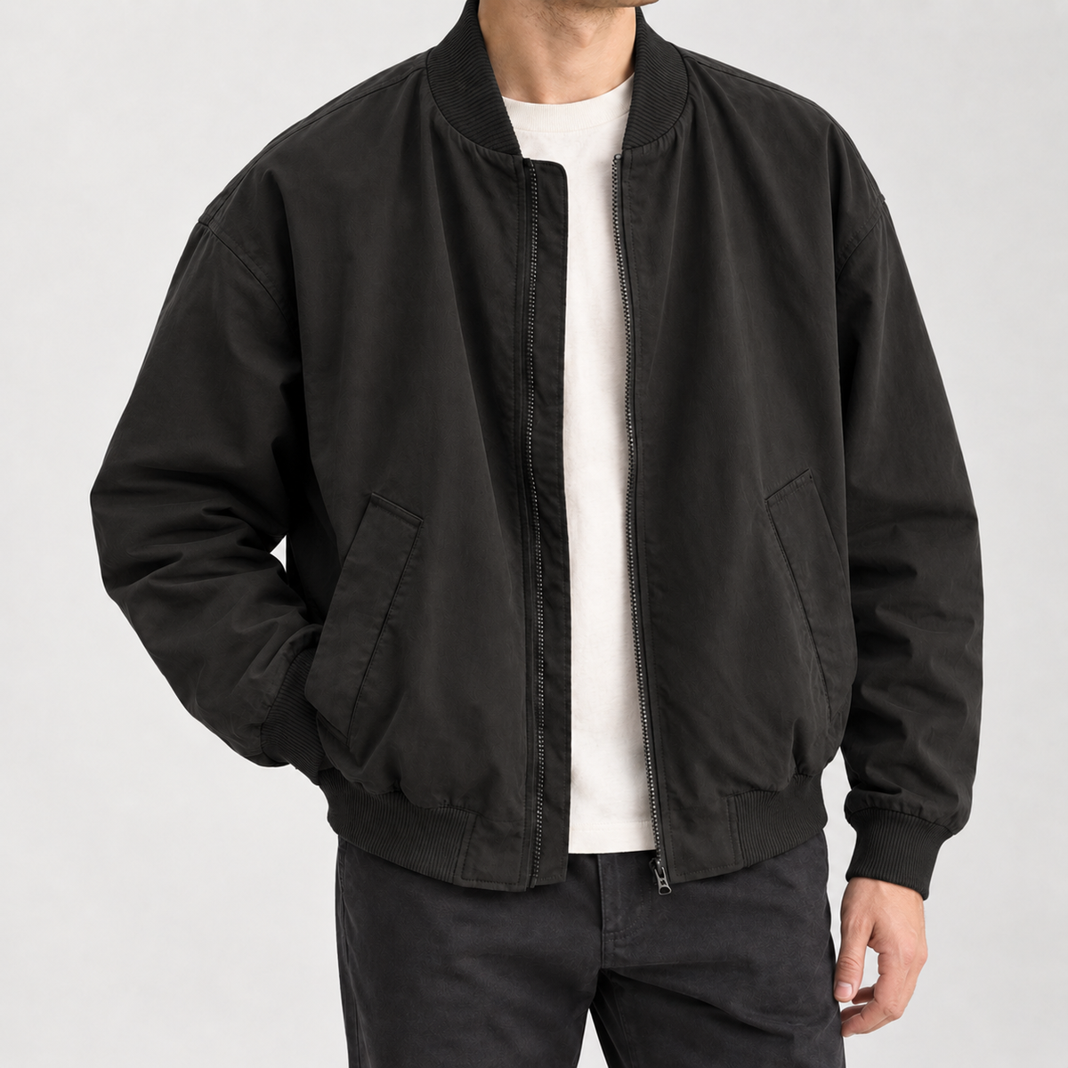 Knox Bomber Jacket - Black