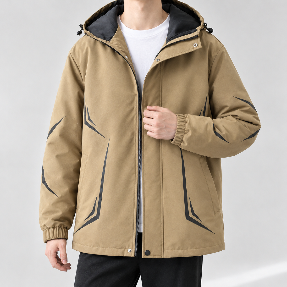 Halvard Graphic Jacket - Coffee