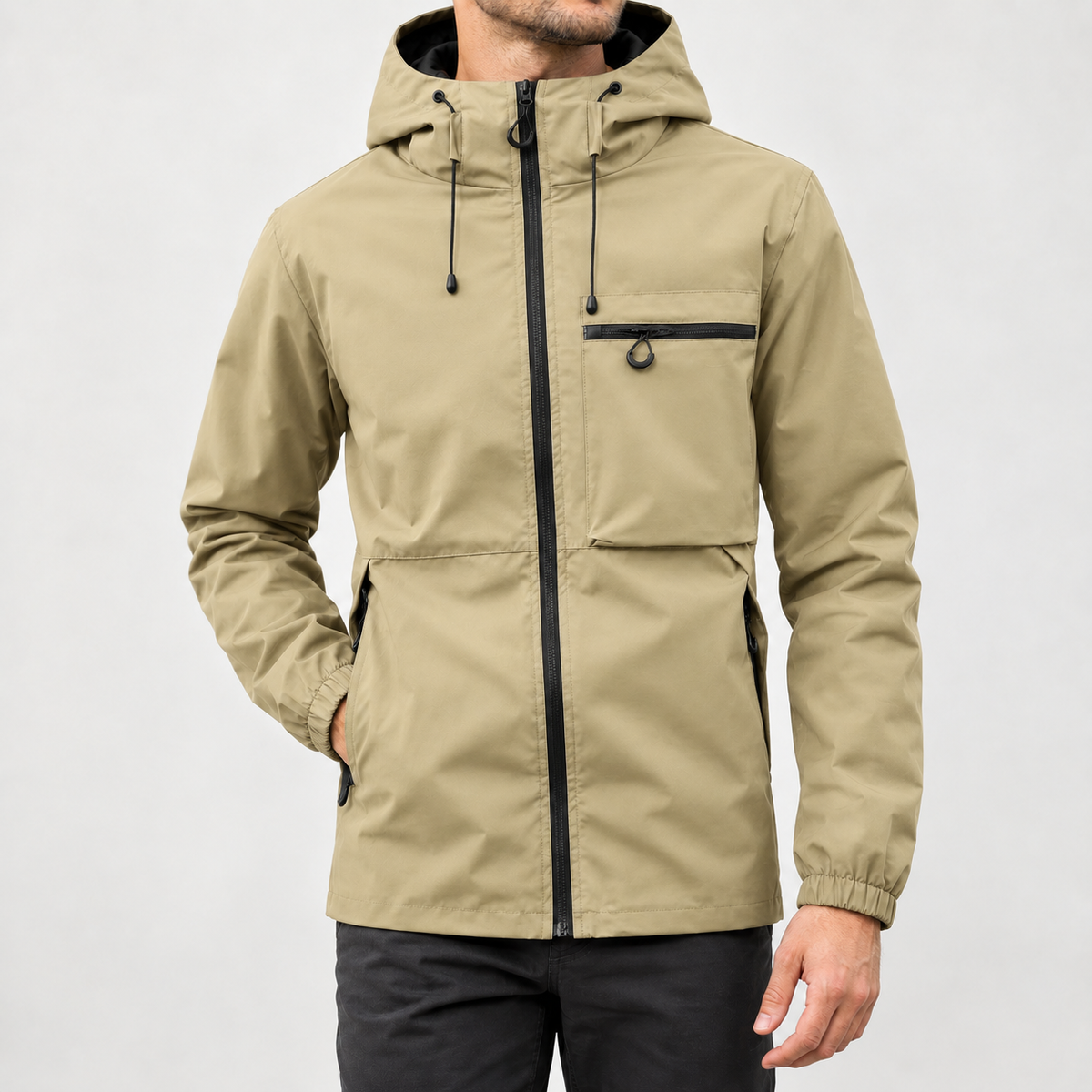 Conrad Hooded Jacket - Khaki