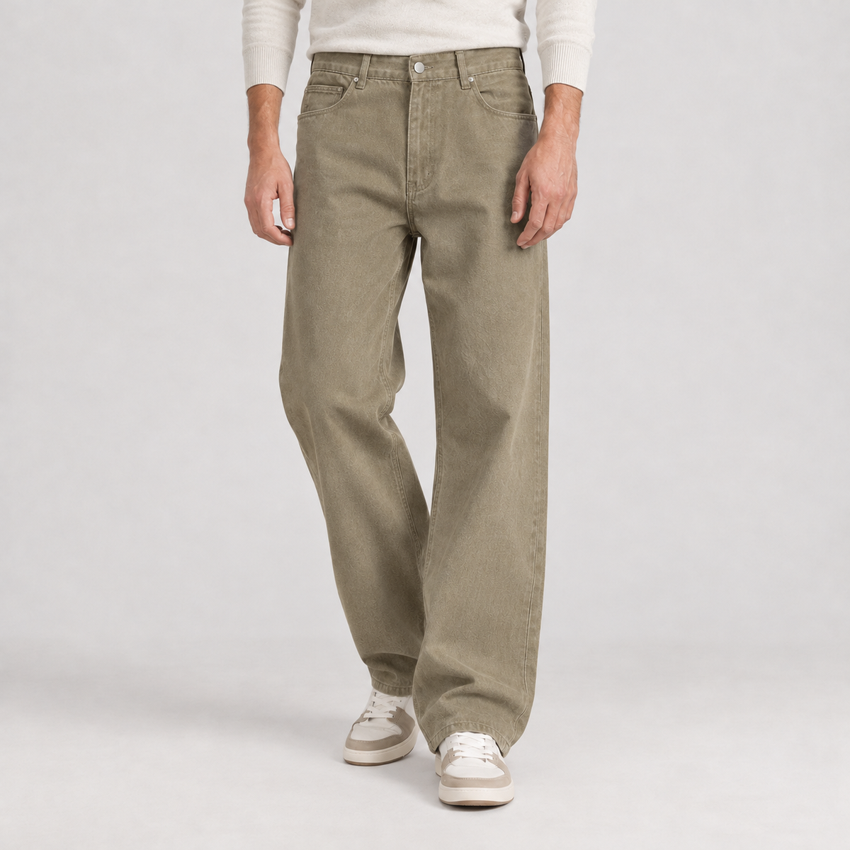 Roger Wide Leg Pants - Khaki