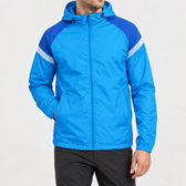 Rasmus Hooded Windbreaker Jacket - Fluorescent Blue