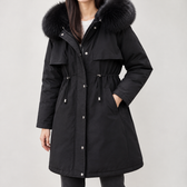 Annesofie Fur Lined Jacket - Black