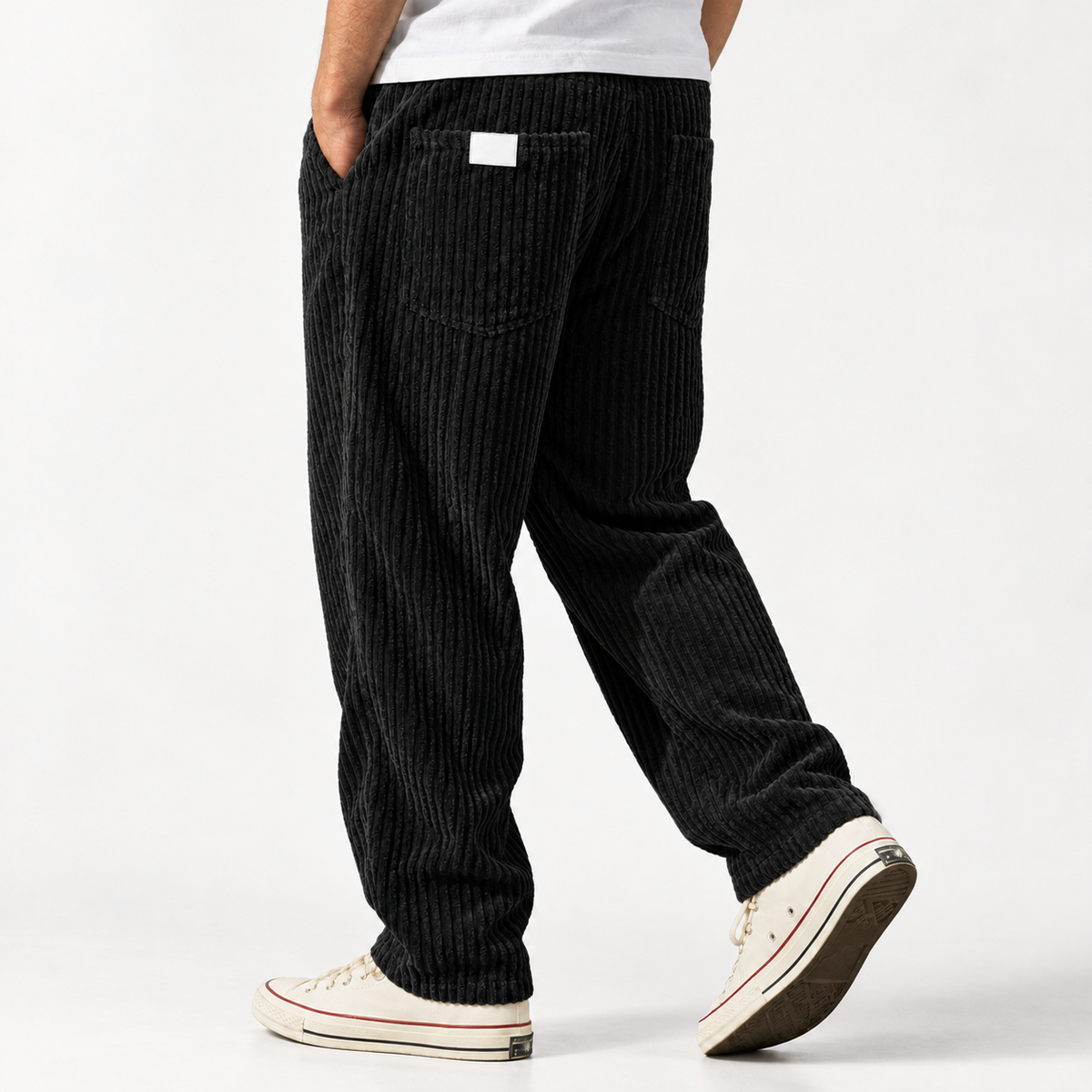 Arnoud Corduroy Pants - Black