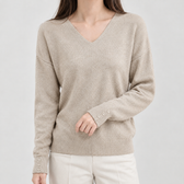 Kristien V Neck Sweater - Khaki