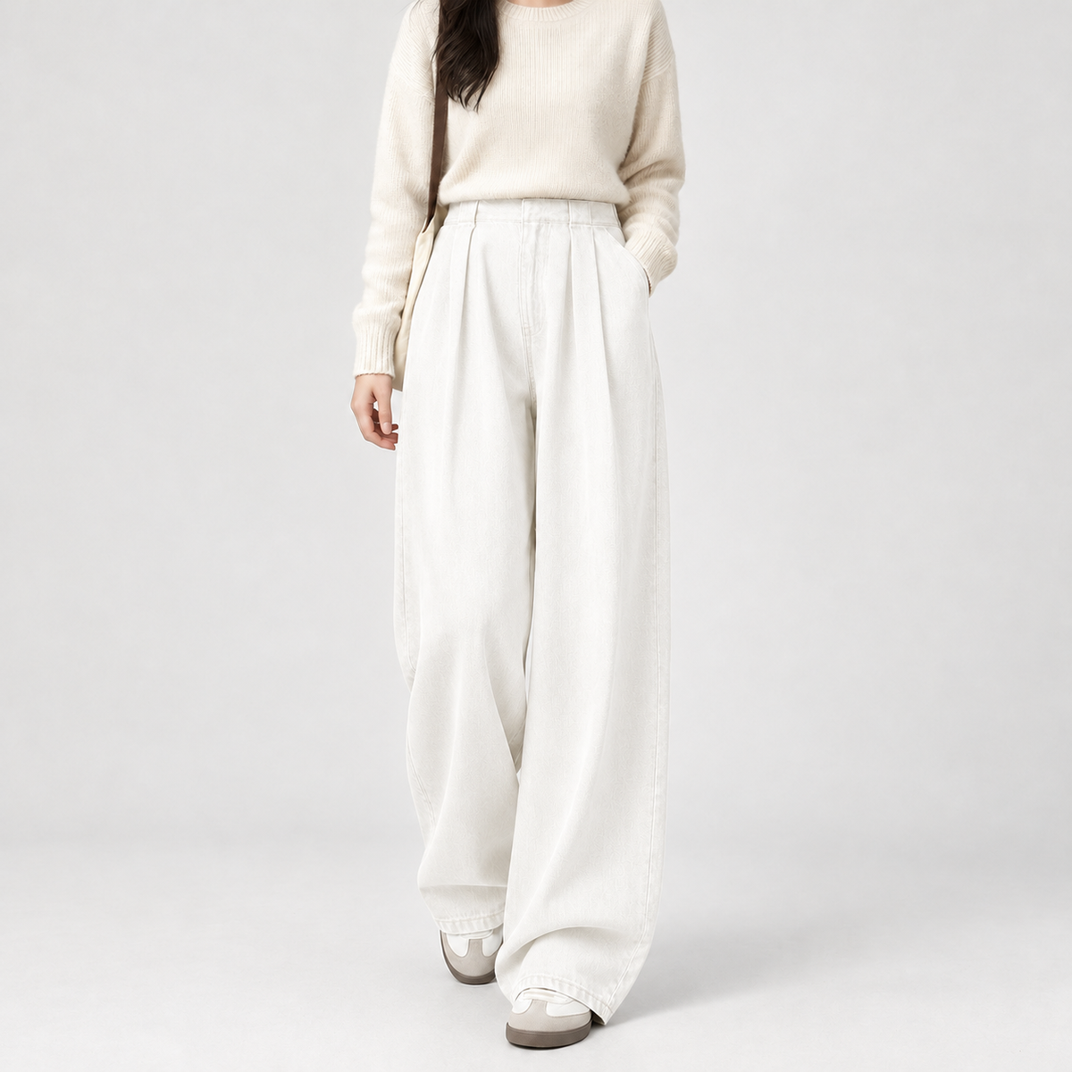 Jocelyne Wide Leg Pants - White