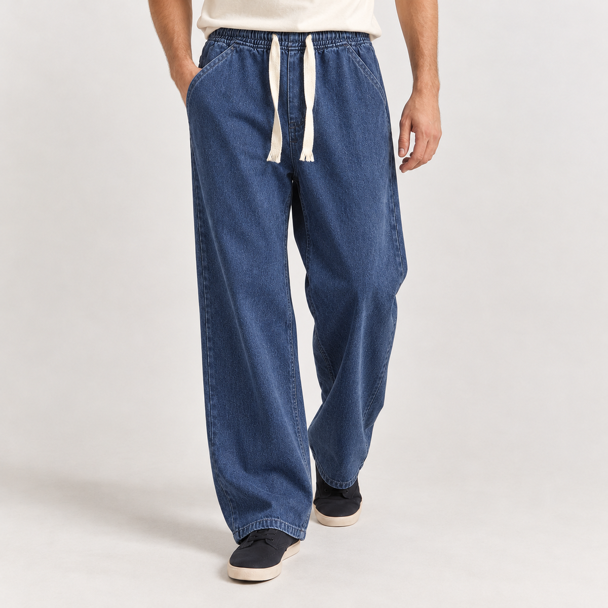 Yannis Straight Leg Pants - Dark Blue
