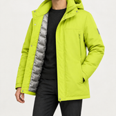 Hubert Hooded Jacket - Fluorescent Green