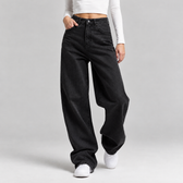 Bianka Wide Leg Jeans - Black