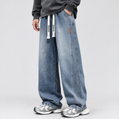 Luigi Wide Leg Jeans - Retro Blue