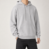 Theodore Relaxed Hoodie - Light Gray