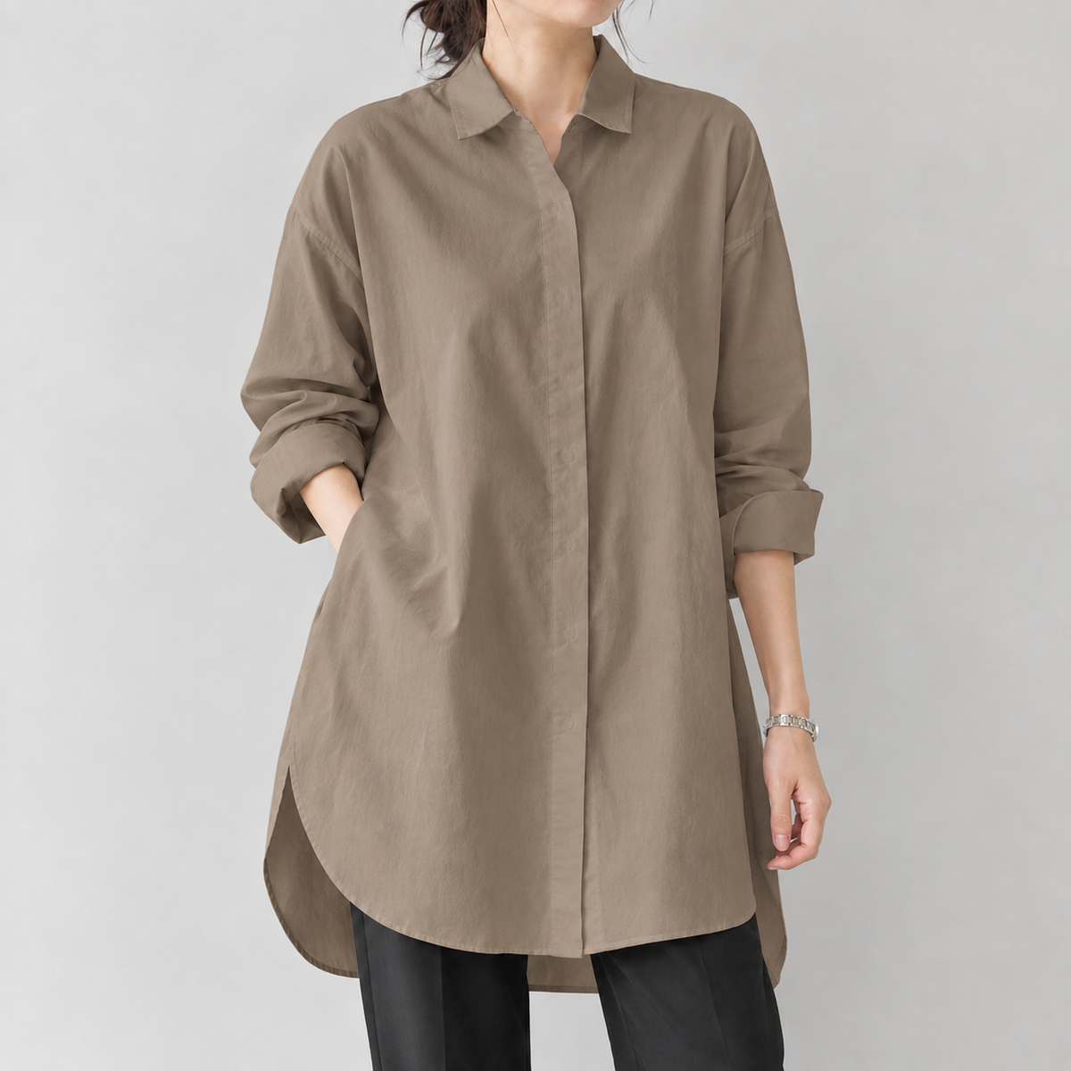 Valentine Relaxed Shirt - Khaki