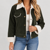 Clemenza Corduroy Jacket - Dark Green
