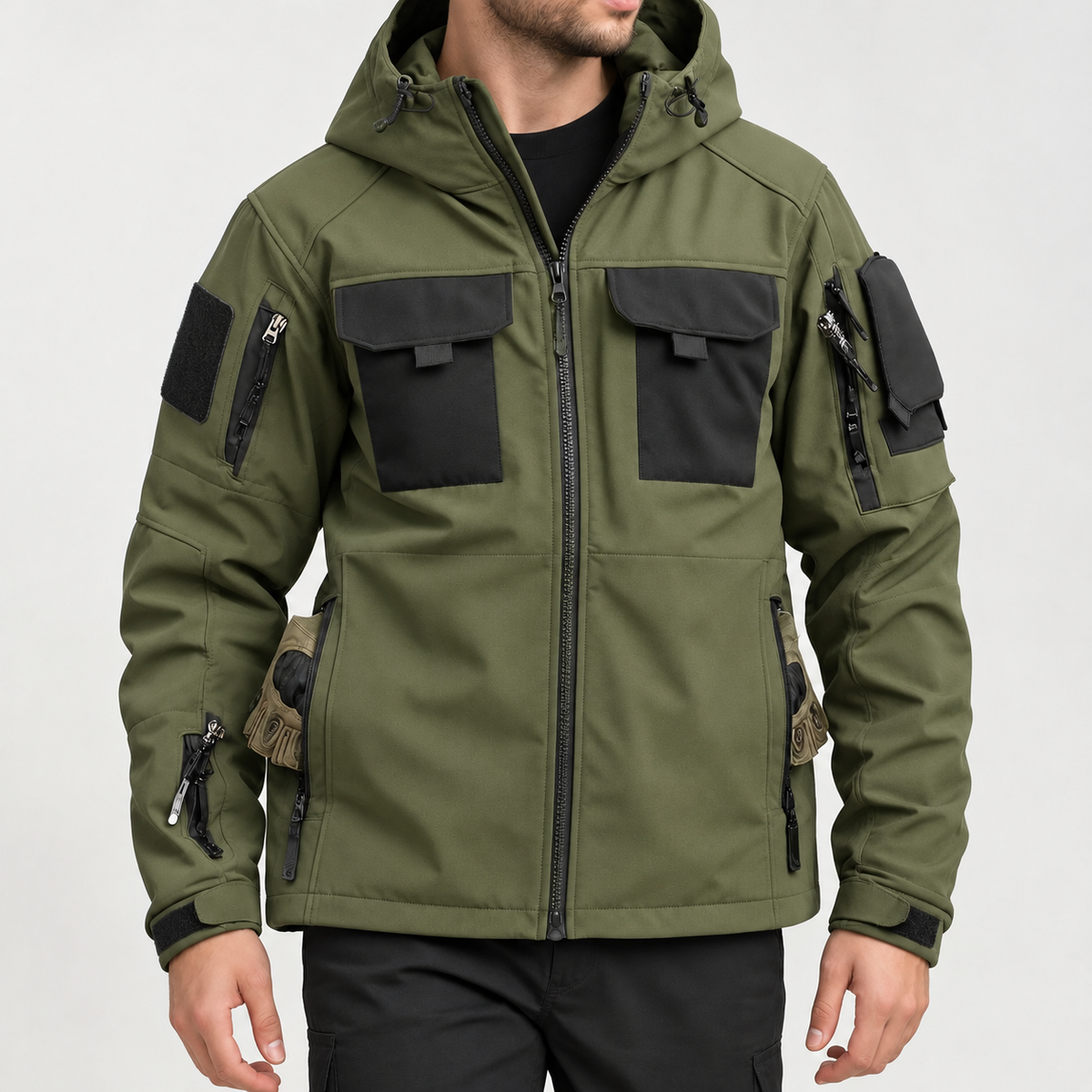 Antoine Tactical Jacket - Army Green