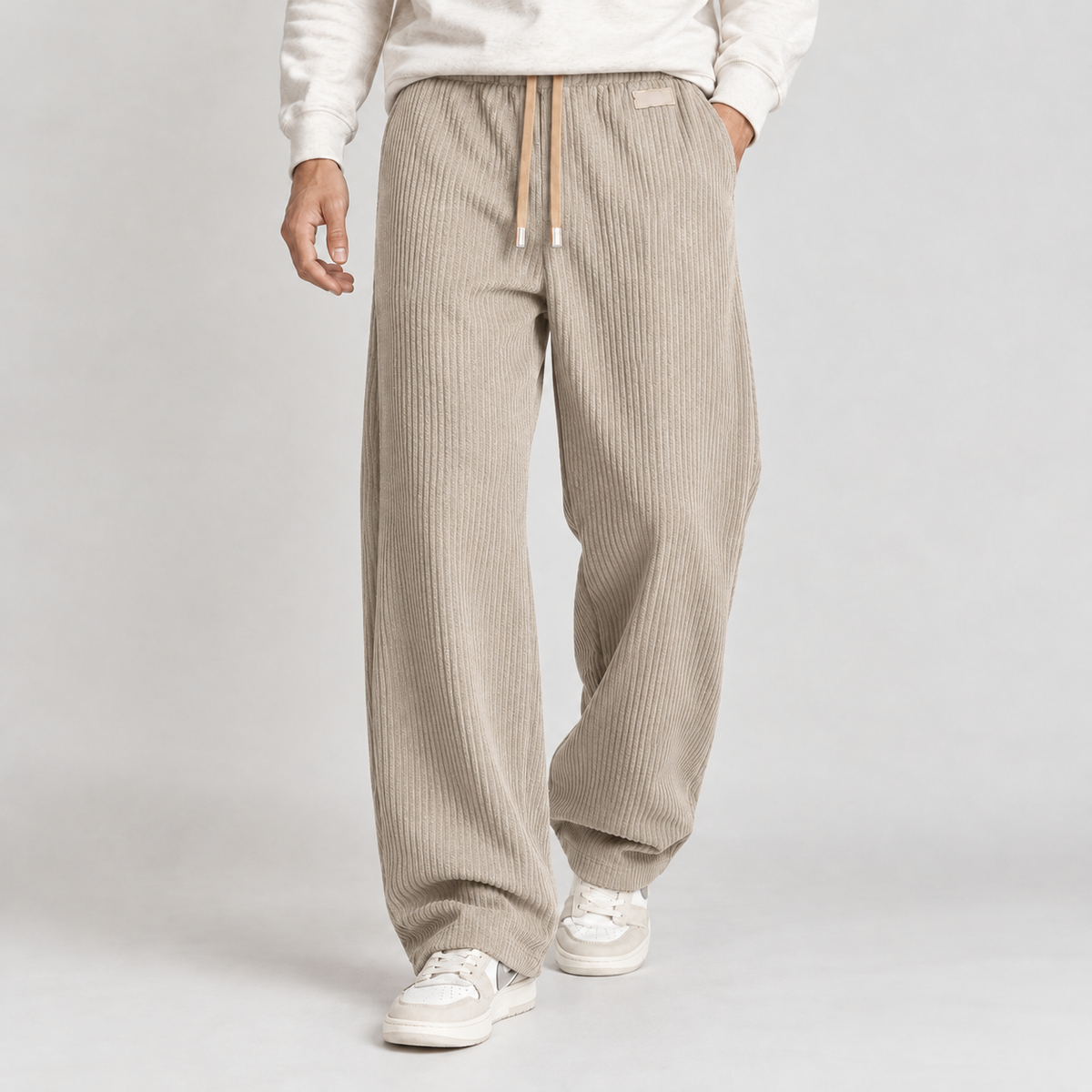 Leonardo Wide Leg Pants - Khaki