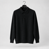 Lucian Polo Sweater - Piano Black