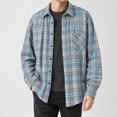 Gianfranco Plaid Overshirt - Dark Blue