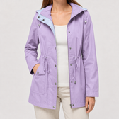 Elisabetta Hooded Jacket - Lavender Purple