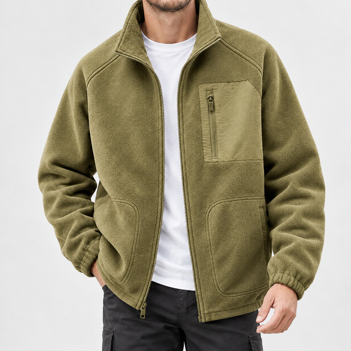 Eystein Fleece Jacket - Khaki