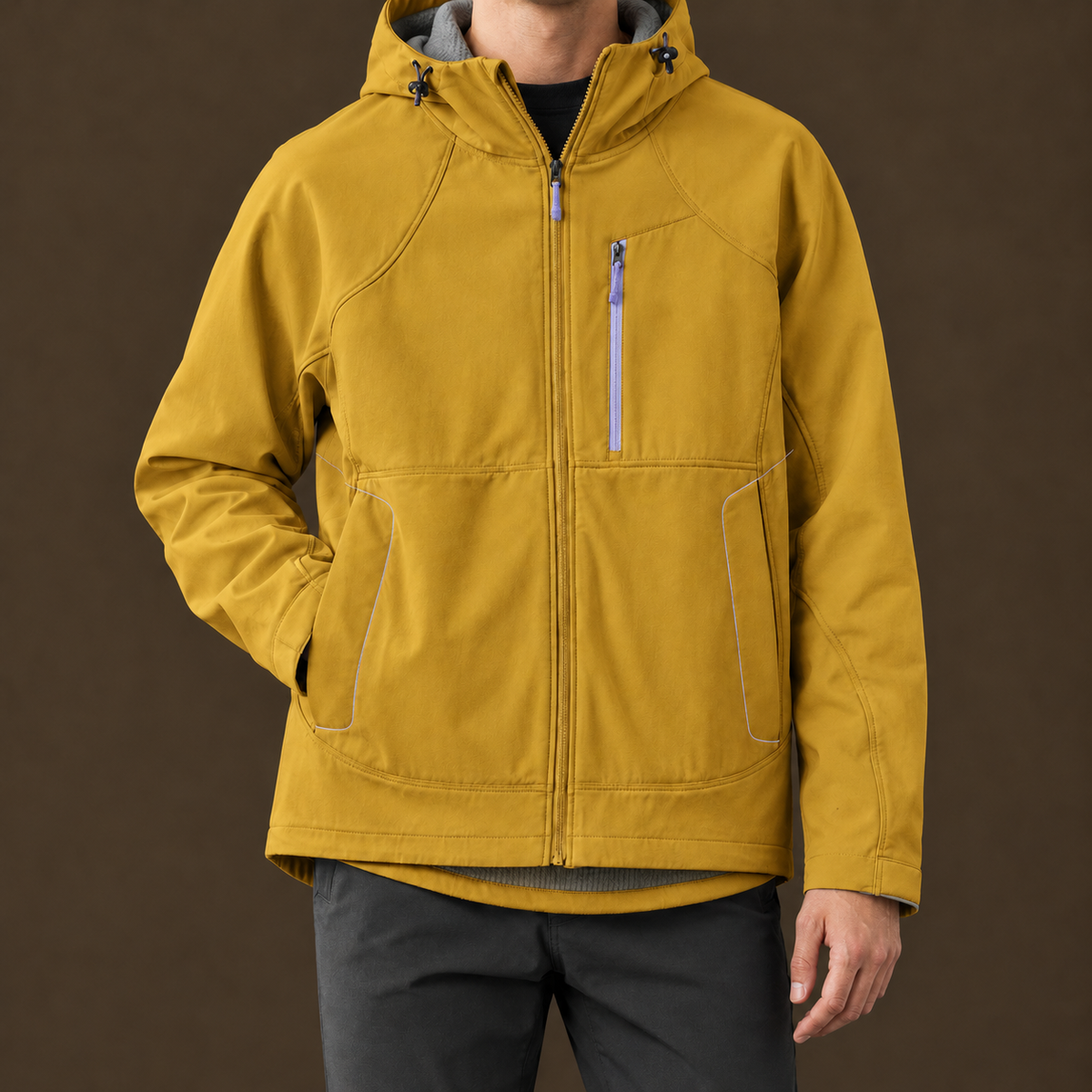 Gustave Hooded Jacket - Earth Brown