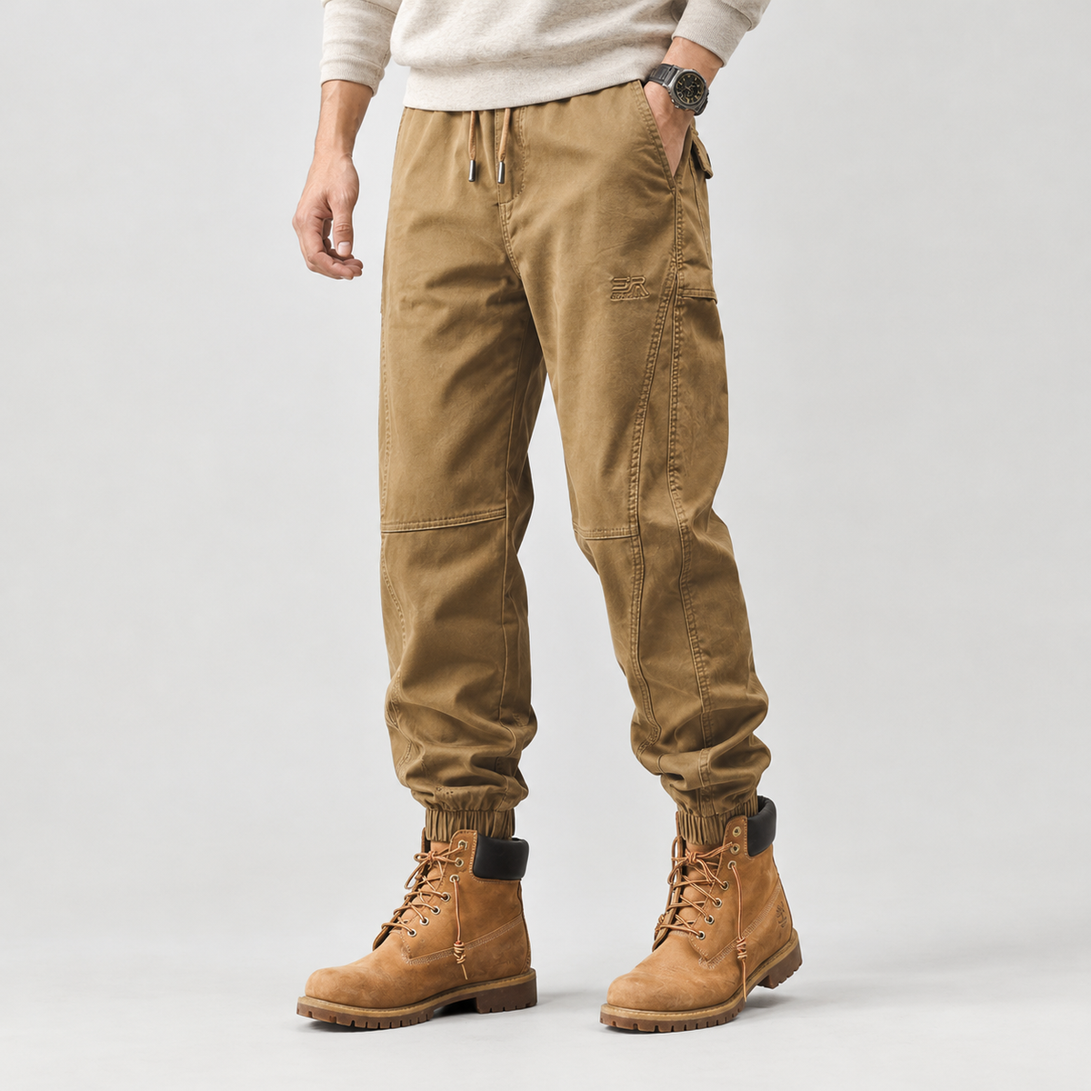 Aymeric Tapered Workwear Pants - Camel