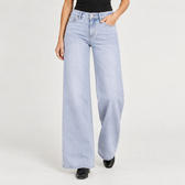 Aurane Wide Leg Jeans - Light Blue