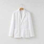 Bergsveinn Linen Jacket - White