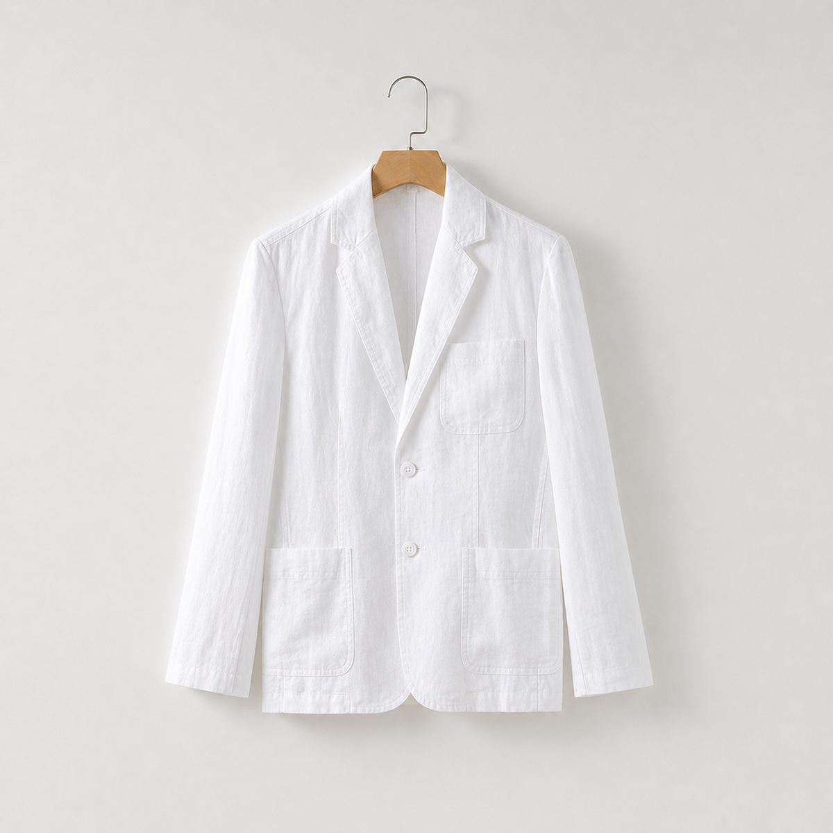 Bergsveinn Linen Jacket - White