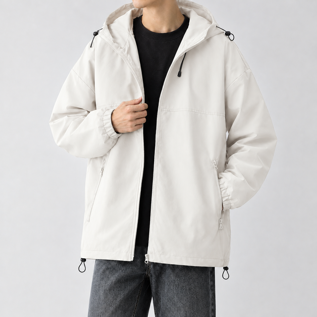 Gerhard Hooded Jacket - White