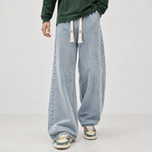 Gottfried Wide Leg Jeans - Light Blue