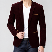 Nathan Slim Fit Blazer - Burgundy
