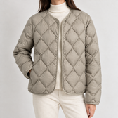 Luisella Quilted Puffer Jacket - Khaki