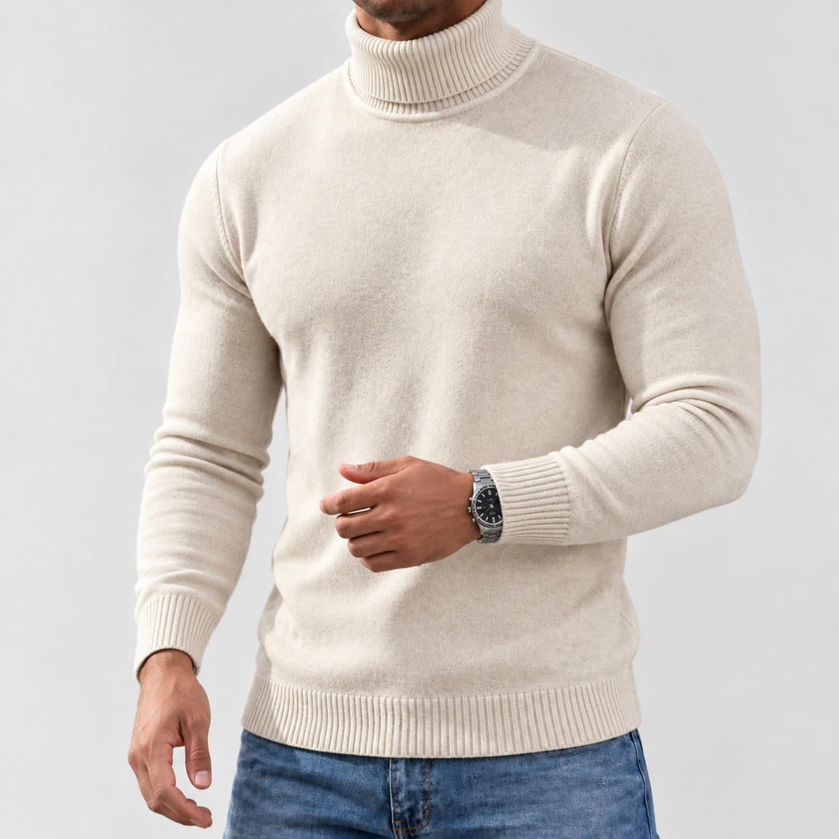 Saverio Turtleneck Sweater - Off White
