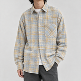 Gioele Plaid Overshirt - Yellow