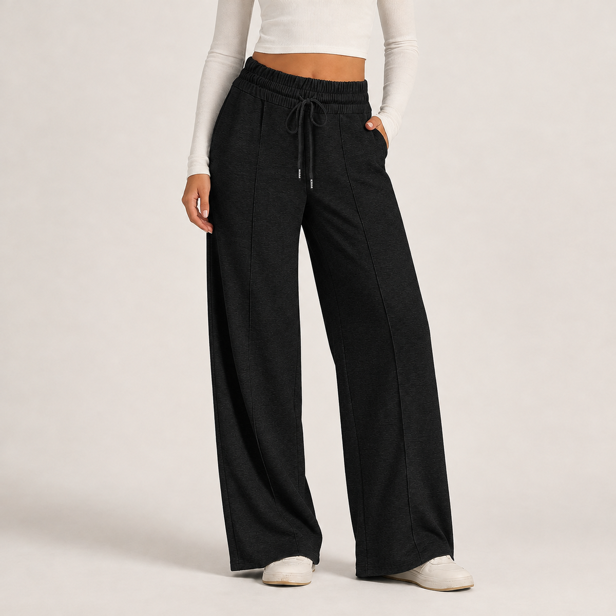 Laetitia Wide Leg Pants - Black