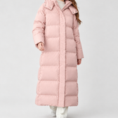 Hafdis Hooded Puffer Coat - Pink