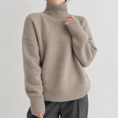 Matilde High Neck Sweater - Khaki