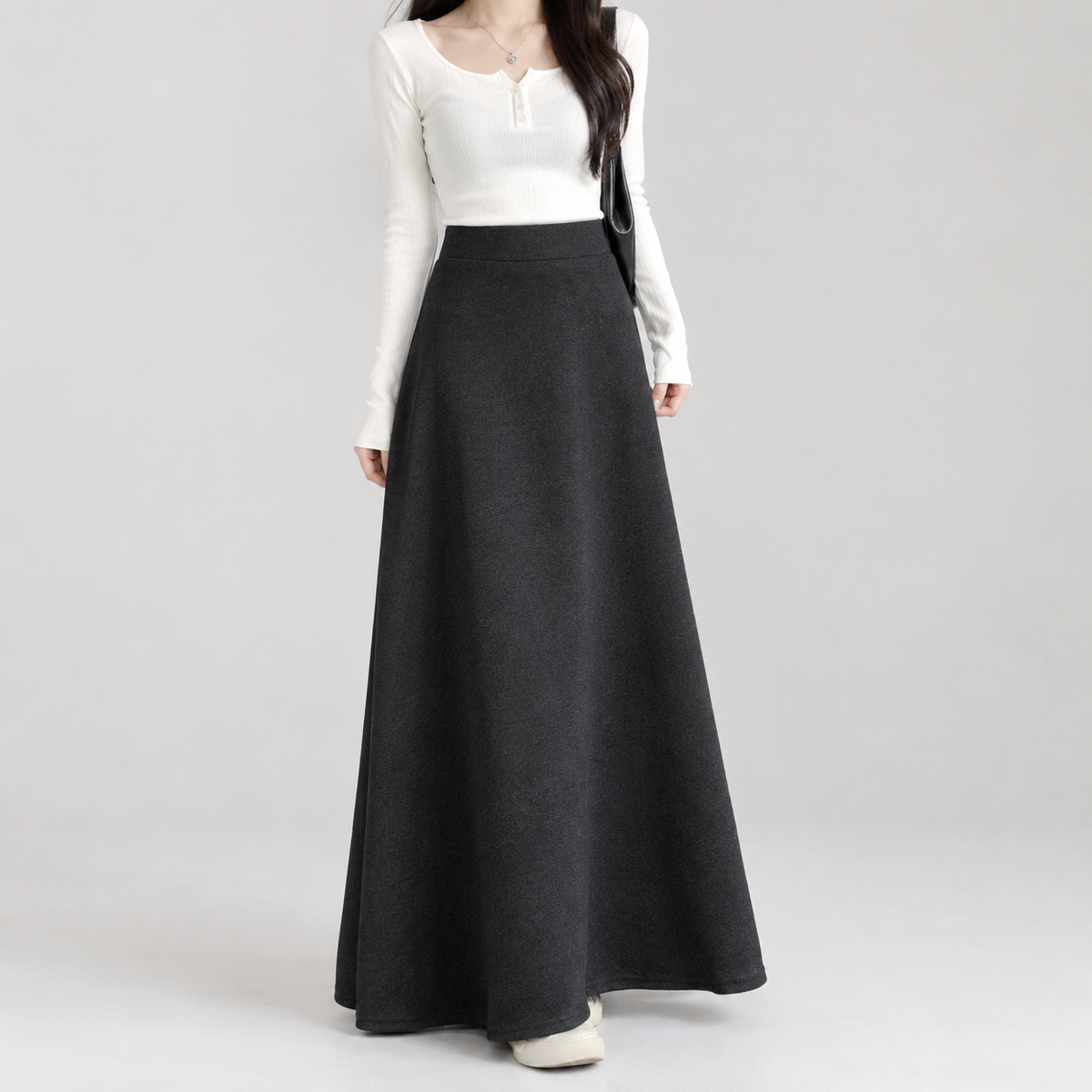 Vibecke A Line Skirt - Black