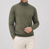 Atle Turtleneck Sweater - Bean Green