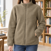 Ignace Stand Collar Jacket - Camel Vintage Polar