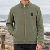 Dietrich Stand Collar Jacket - Army Green
