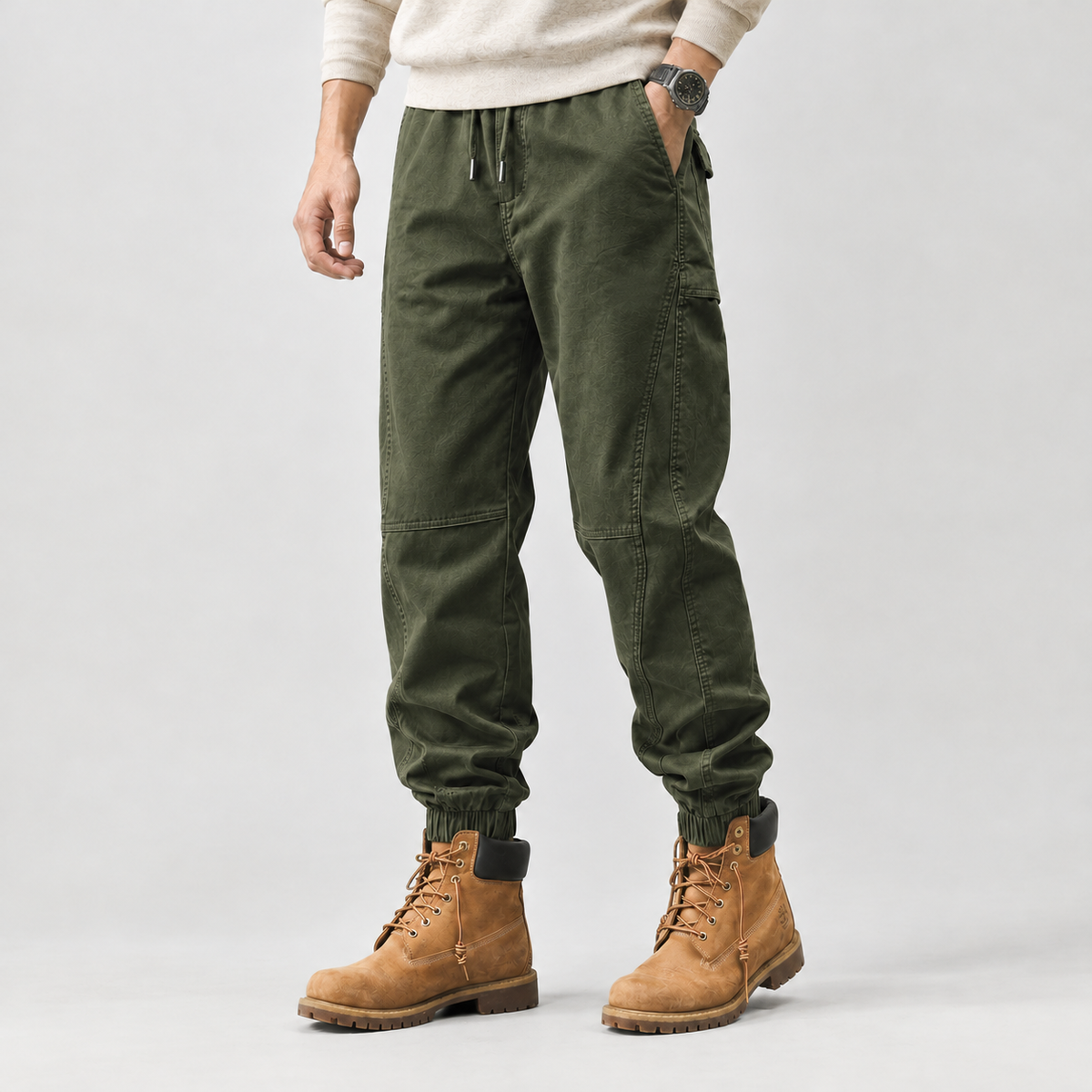 Aymeric Tapered Workwear Pants - Green