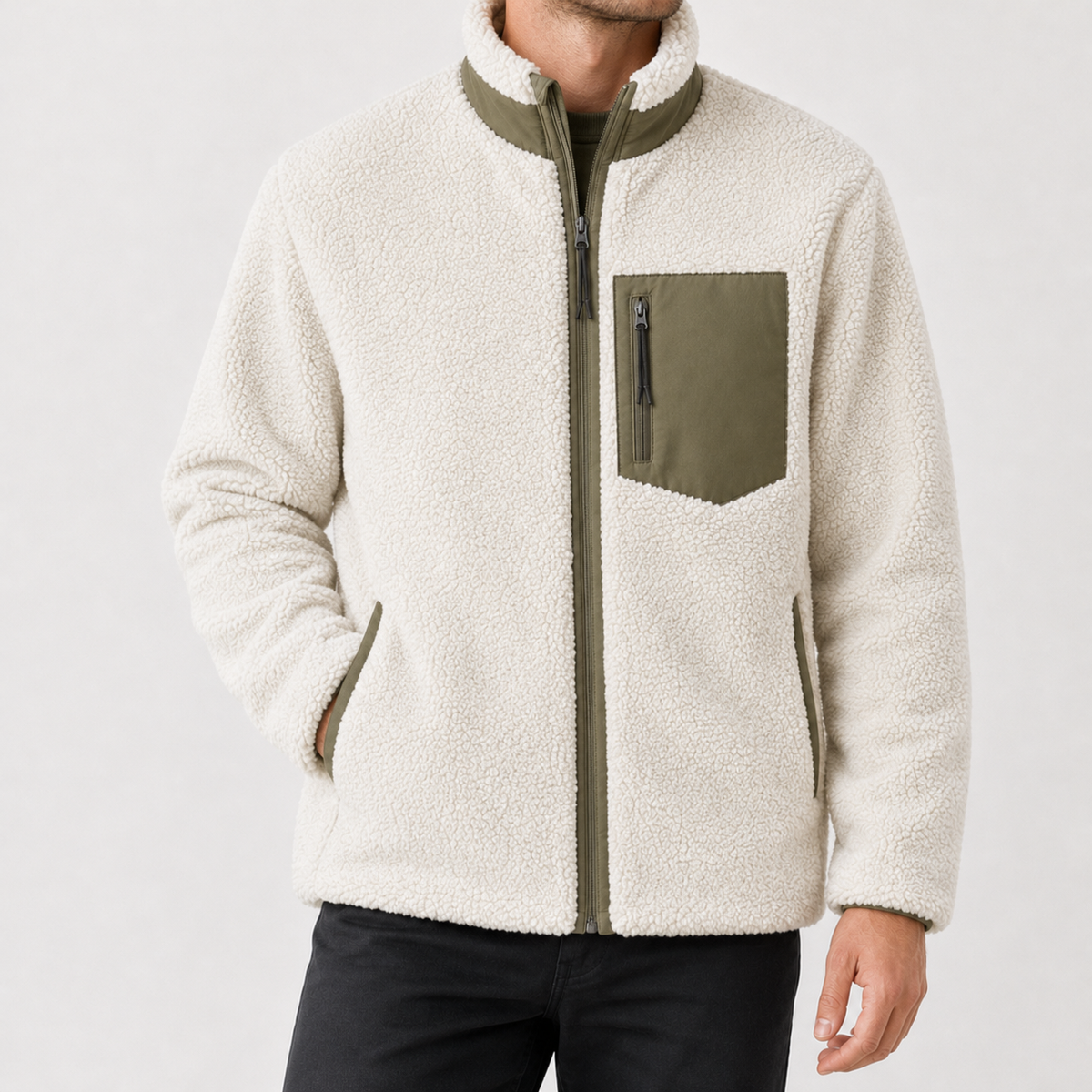 Jean Stand Collar Jacket - Mika