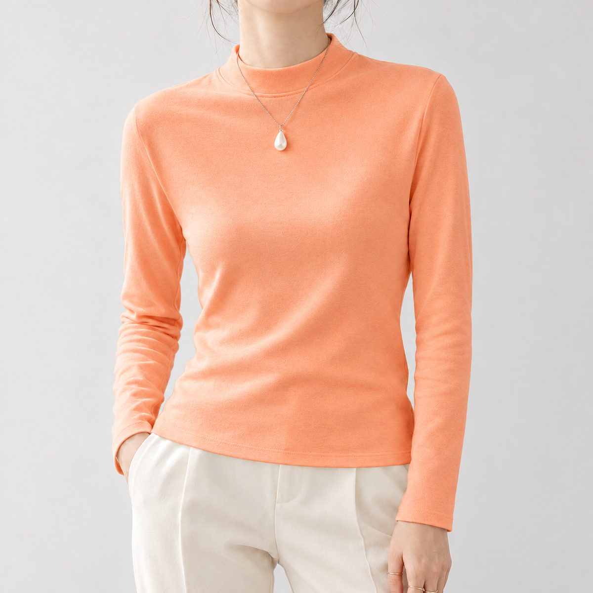 Halldis Cashmere Top - Tangerine