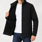 Jeremy Fleece Lined Jacket - Black